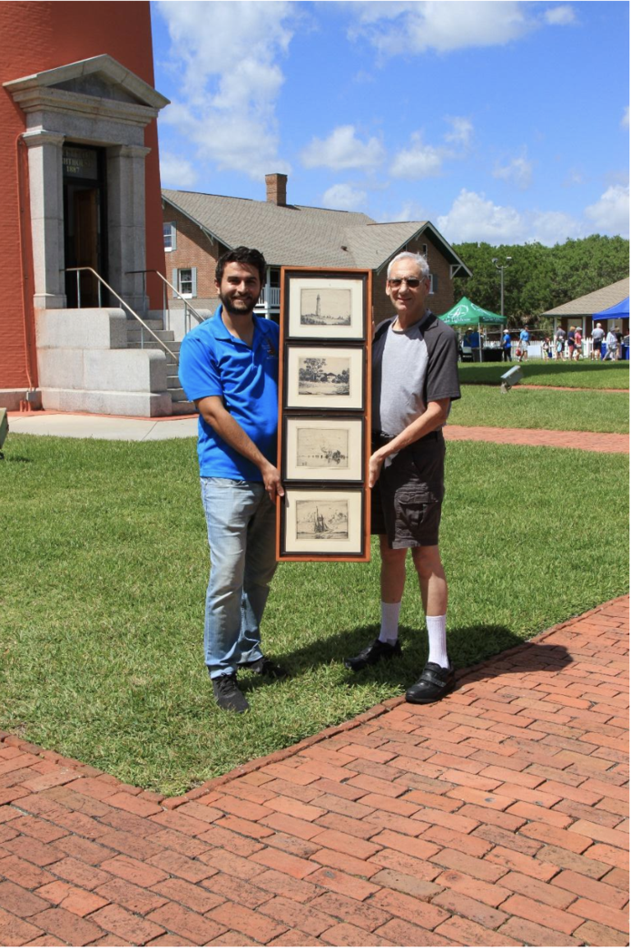 Photo of artifacts donated to the Ponce Inlet Lighthouse Day